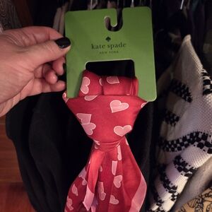 Kate Spade Red Silk Scarf